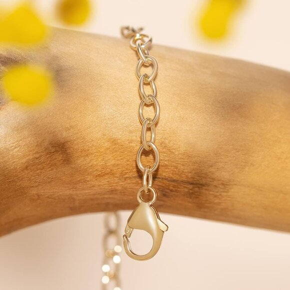 Women Men 14K Gold Filled Silver Jewelry Extender 2 4 6" Adjustable Strong Durab - Picture 2 of 6